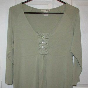 EVIE Babydoll Top with Satin Detail